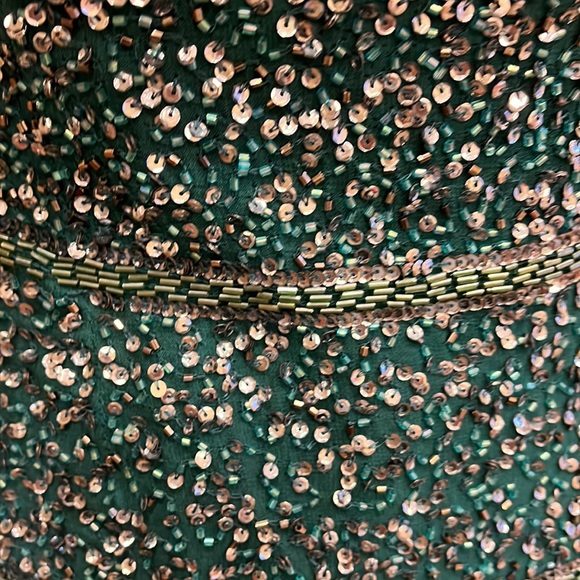 Aidan Mattox Blue and Green Mini Dress - Picture 7 of 13